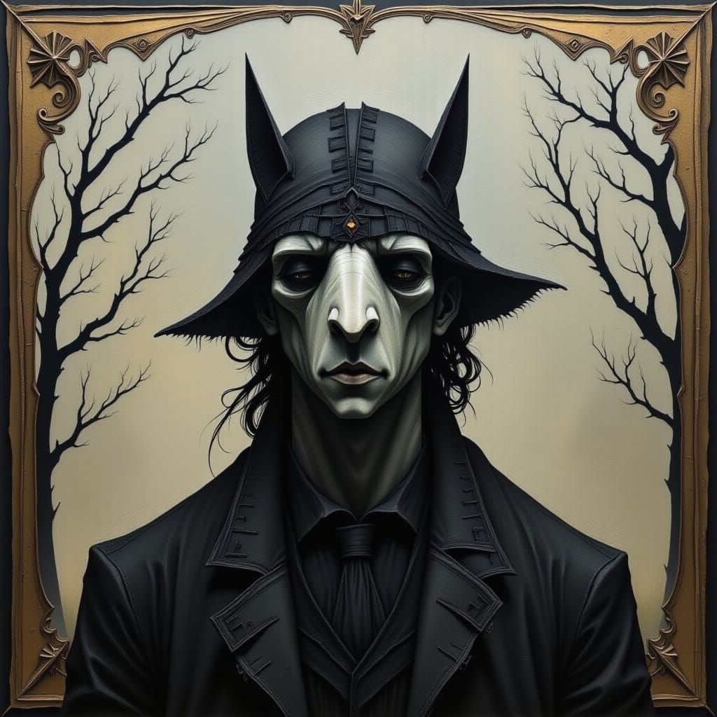 Eerie Ghost Town Portrait of a Nowhere Man