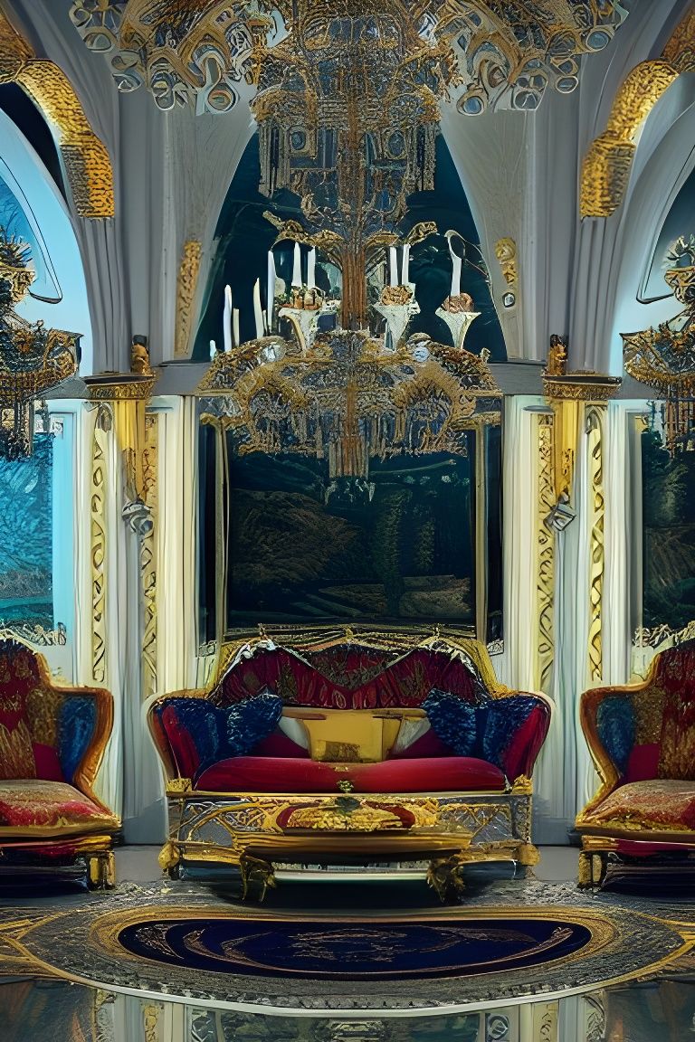 Grandiose Luxury Palace Interior Rendering