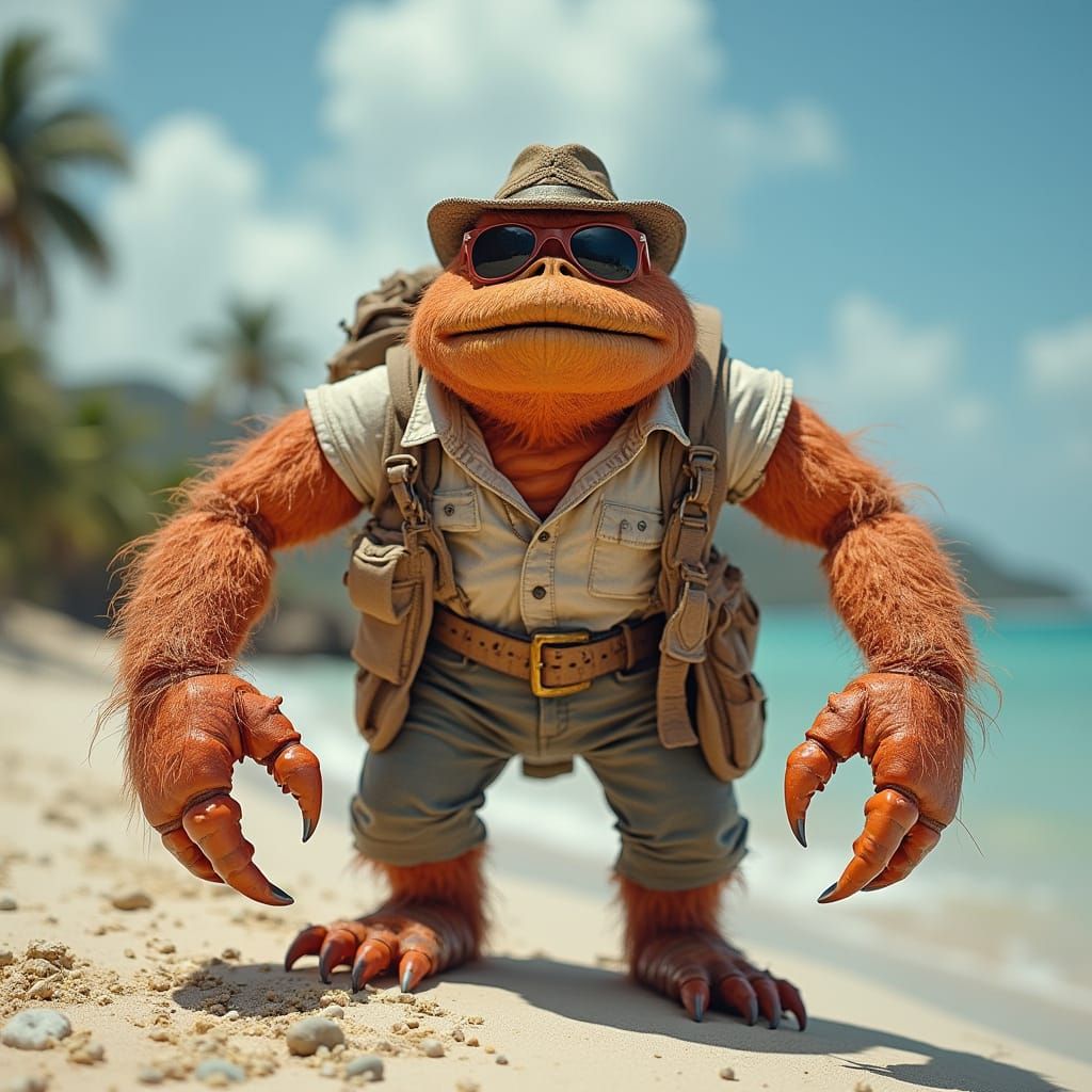 Mysterious Creature in a Hawaiian Shirt