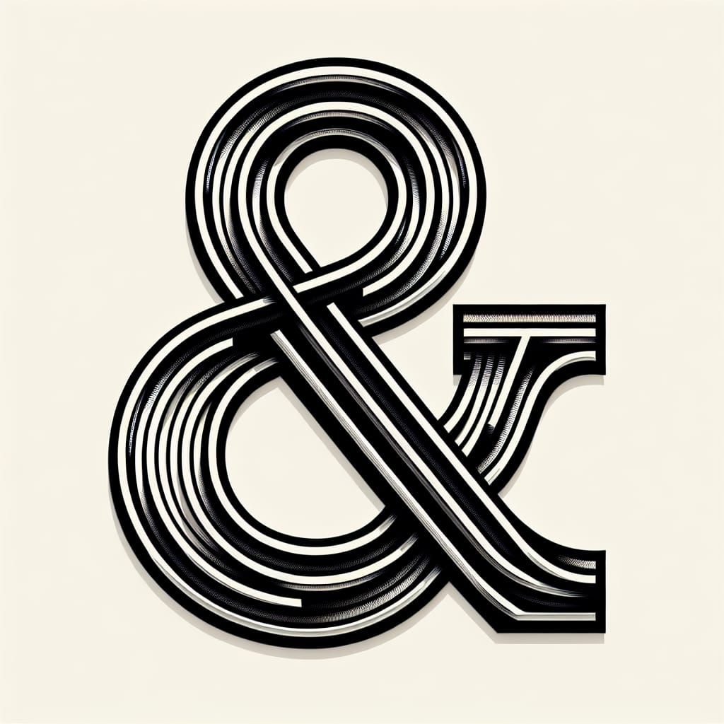 Ampersand Logo Design with Embedded L Letters