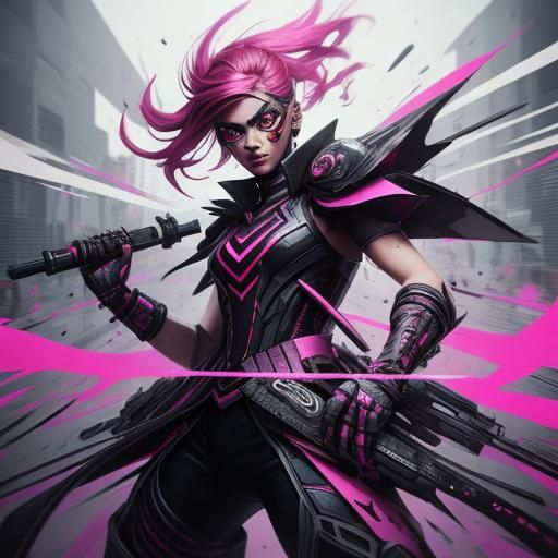 MOBA Winner in Graffiti Art Style