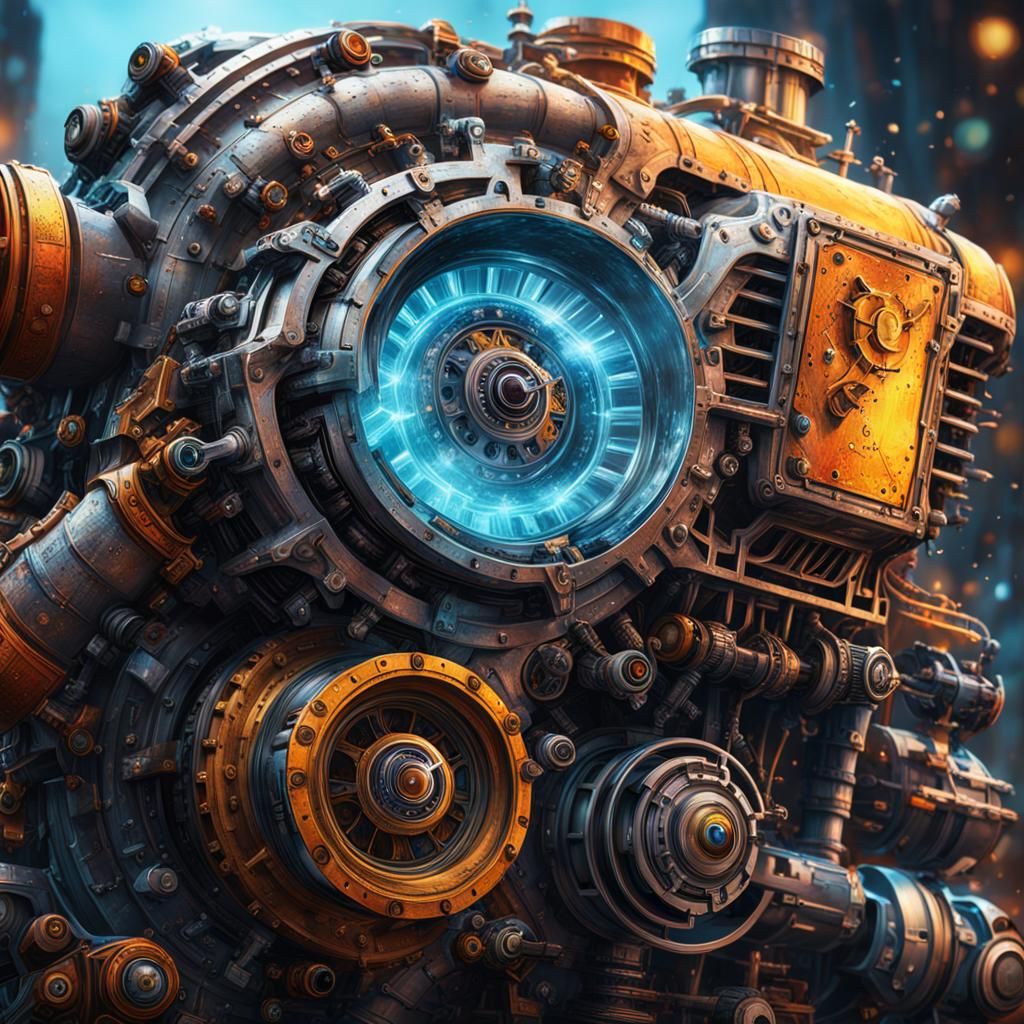 The Chaos Engine: Hyperrealistic Concept Art