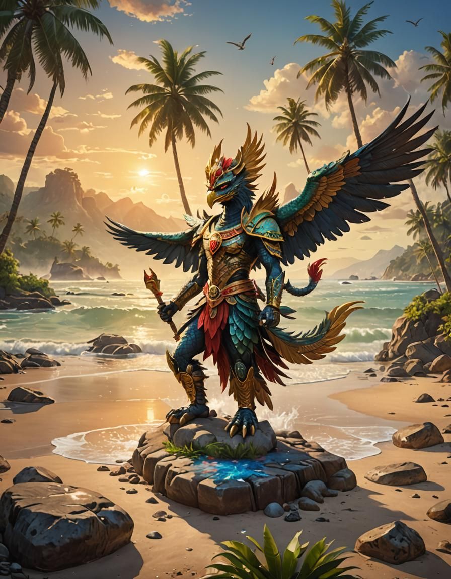 Garuda, a powerful bird.