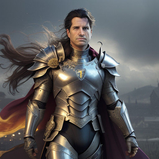 Divine Deity Reigns Supreme in Majestic, Golden Realm