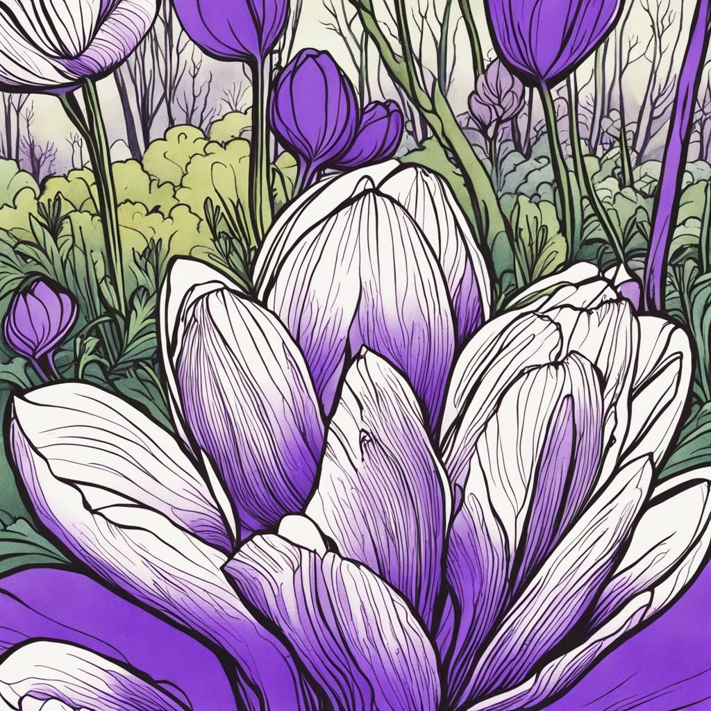 Crocus flower / Crocus sativus