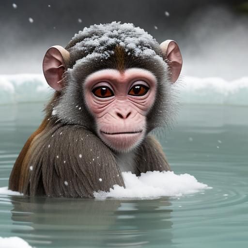 Create amazing (Herd of lovable Japanese monkeys:1.5)