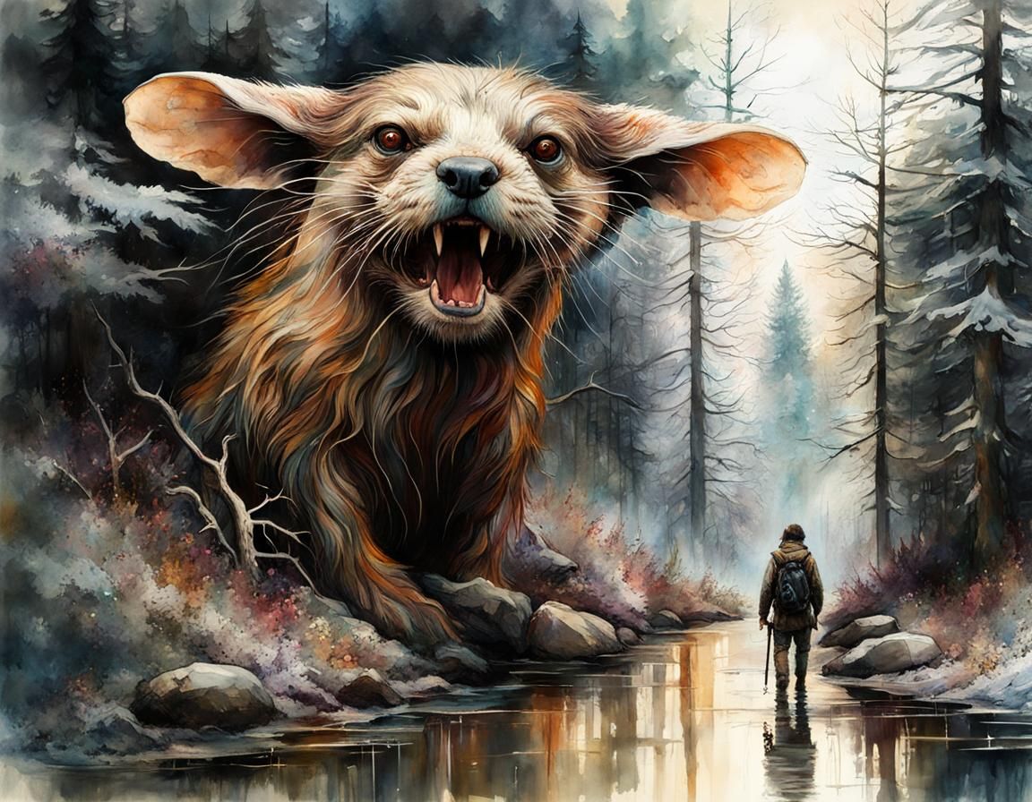 Macabre Cronenberg Monster in Wasted Land