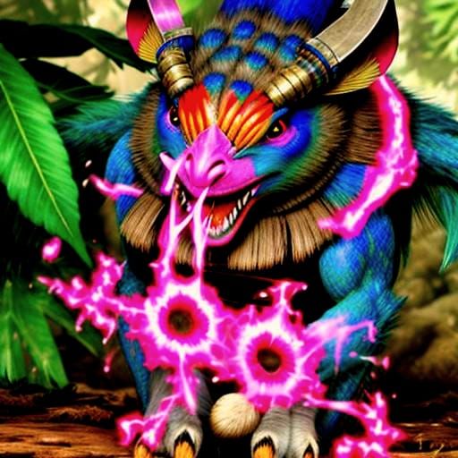 AI Generated Image of a Cassowary