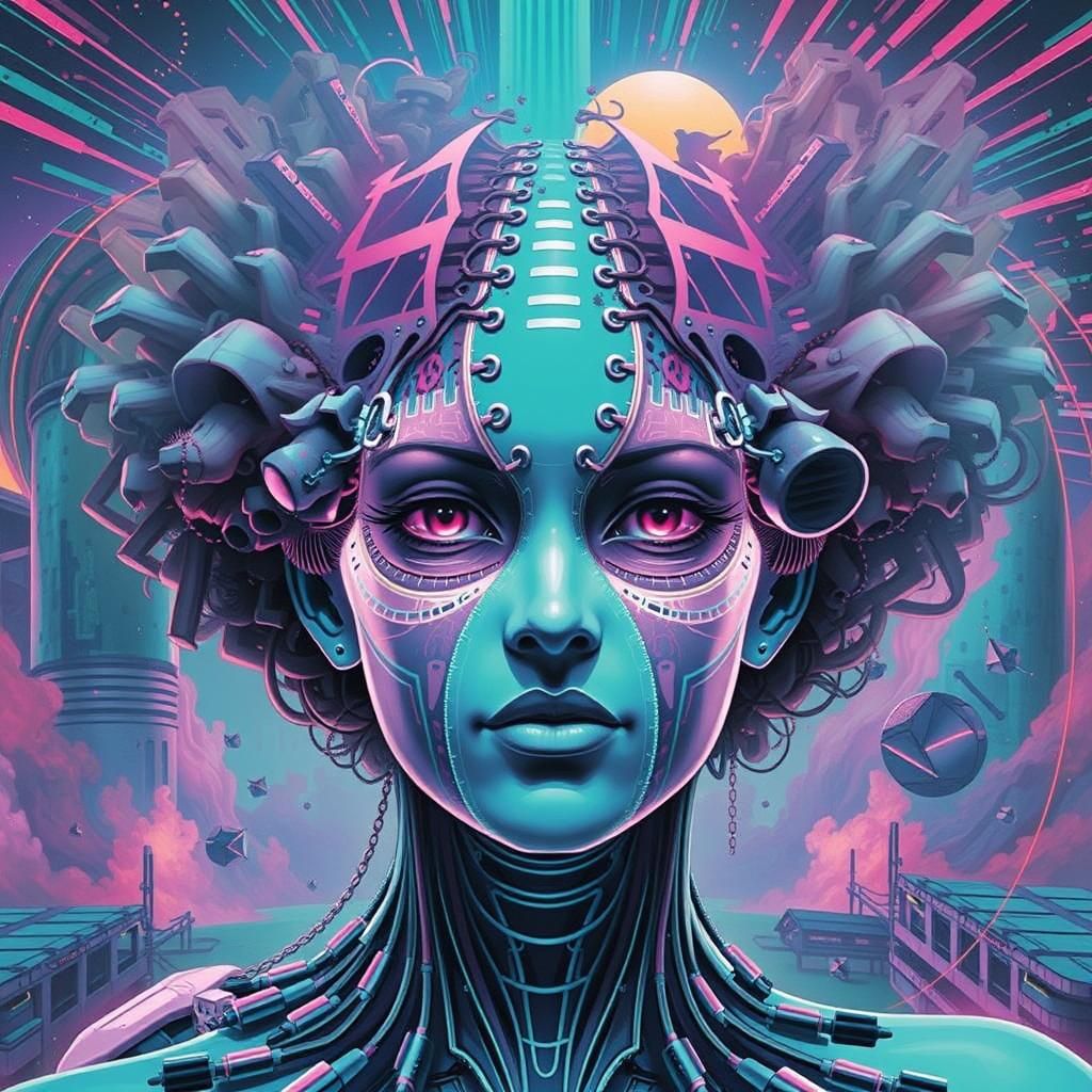 Vaporwave Quantum Hivemind Equilibrium