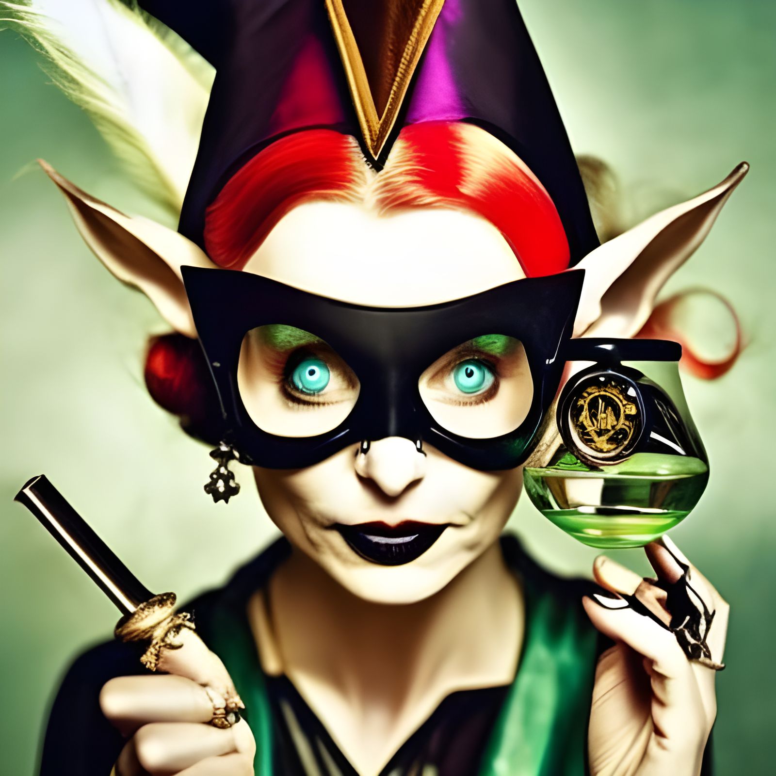 Elfin Witch's Bright Idea in Her Apothecary