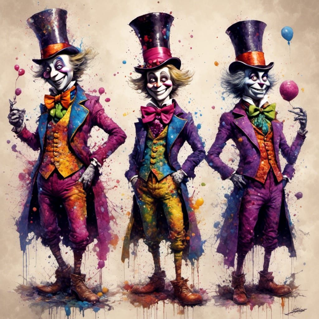 Willy Wonka Whimsical Portrait