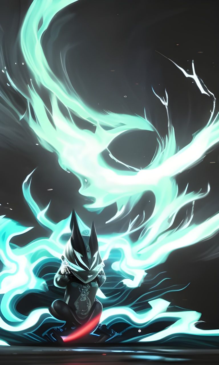 Electric Yo-kai in Dark Fantasy Style