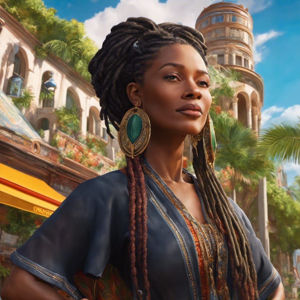 Happy, Proud Jamaican Woman