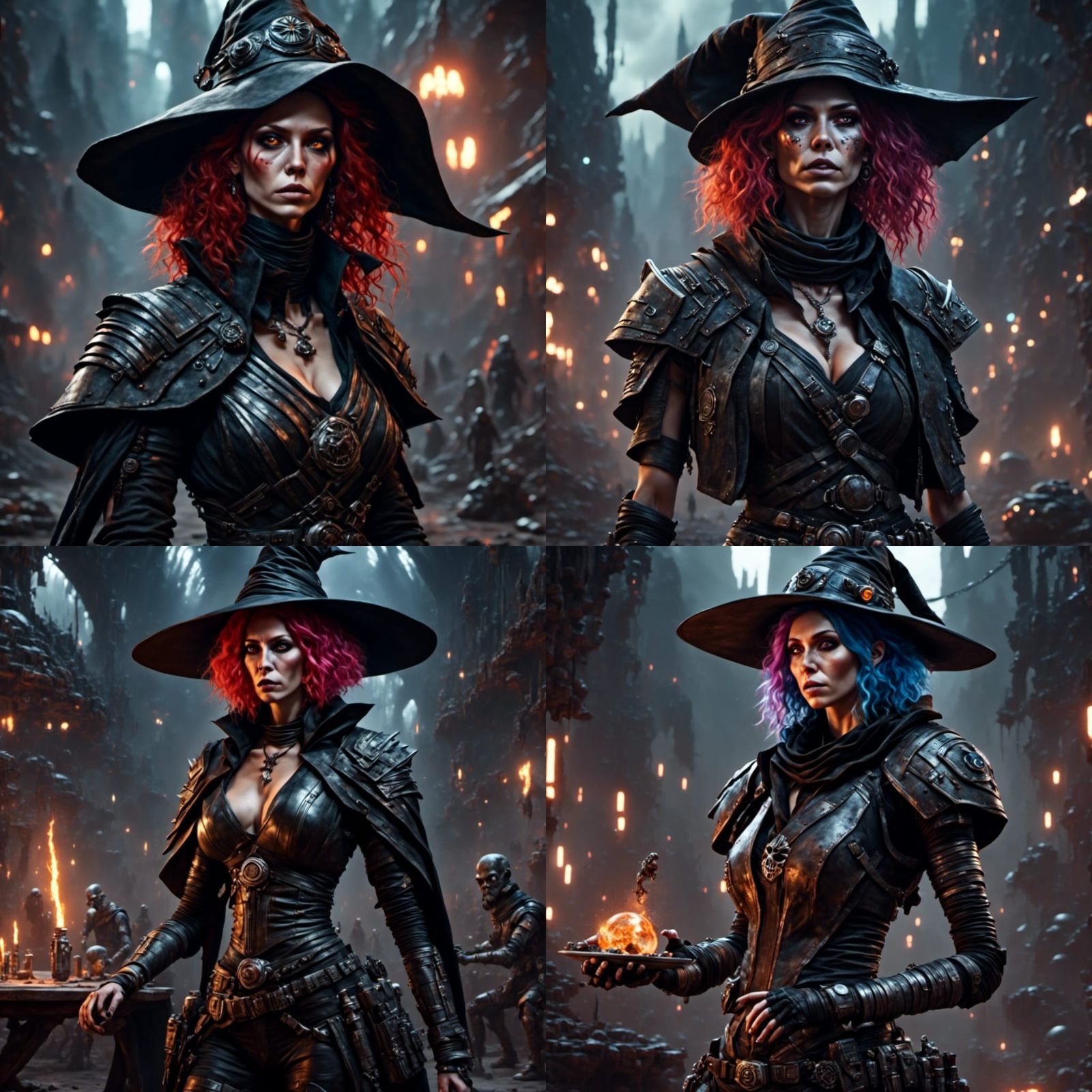 Sci-Fi Witch in Star Wars Punk Style