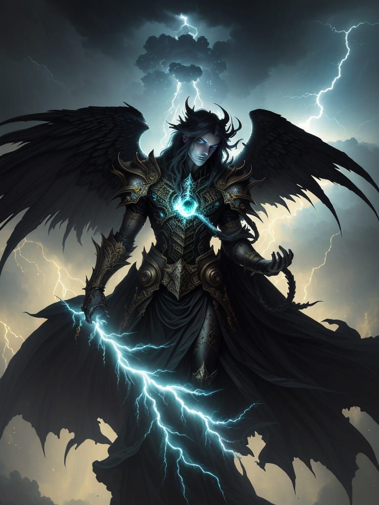 Baroque Fantasy Art of the Fallen Angel