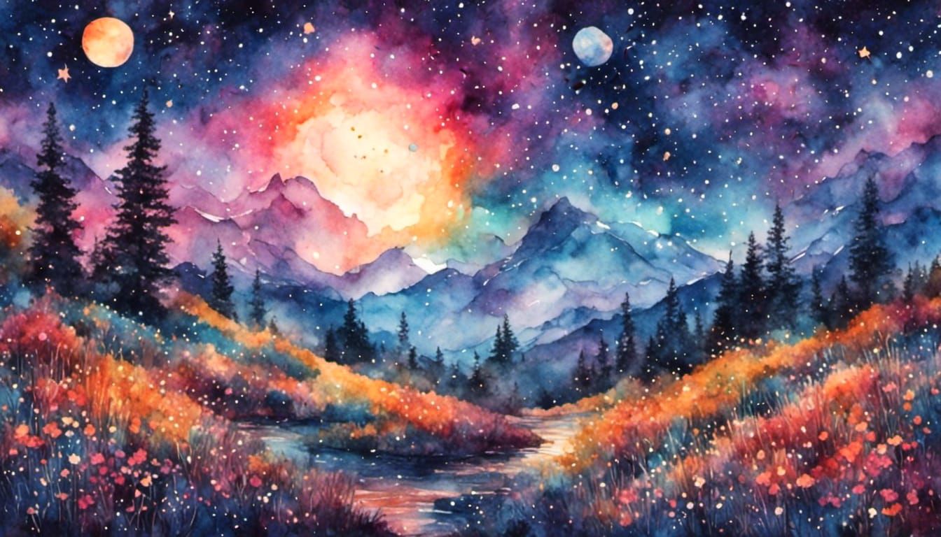 Stardust Night Sky Artscape