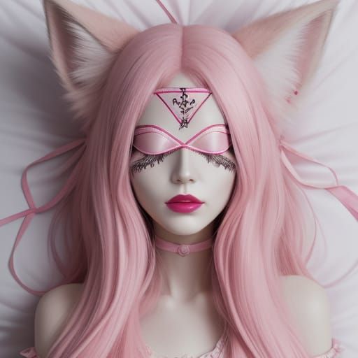 Pink Fox-Girl Bound to Ecstasy