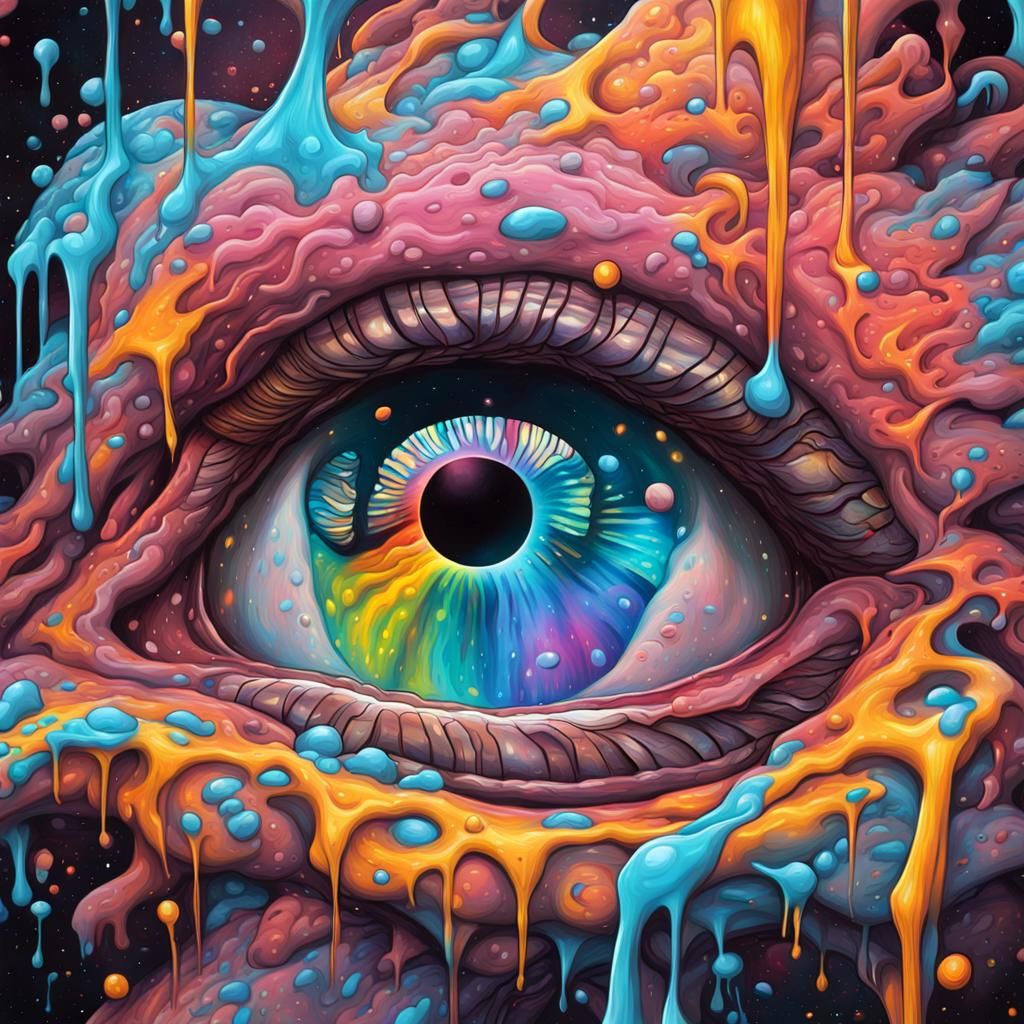 Colorful Graffiti Art Optical Illusion