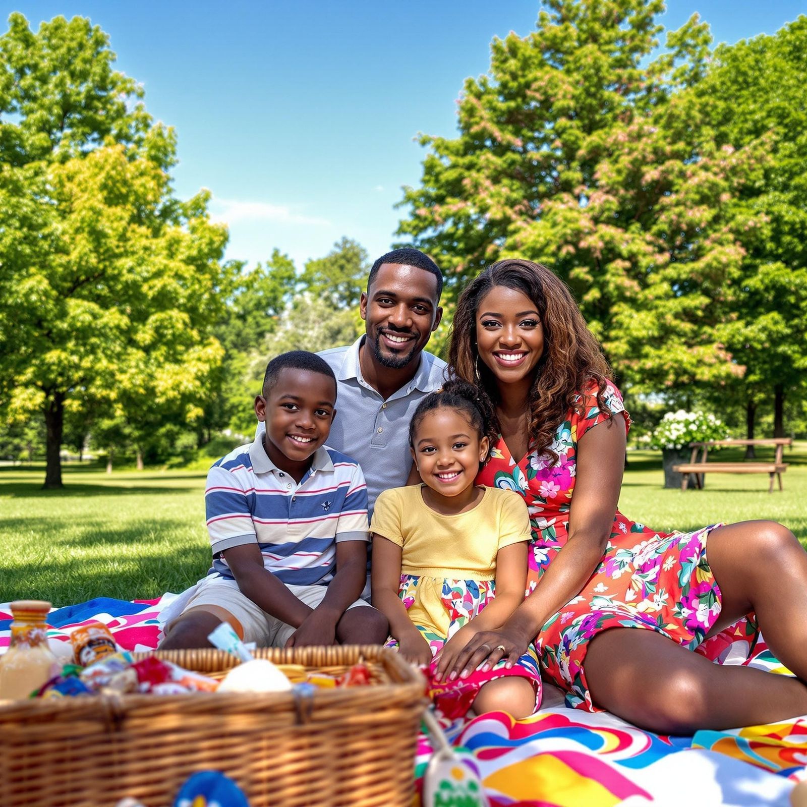 A perfect picnic day with family and smiles!