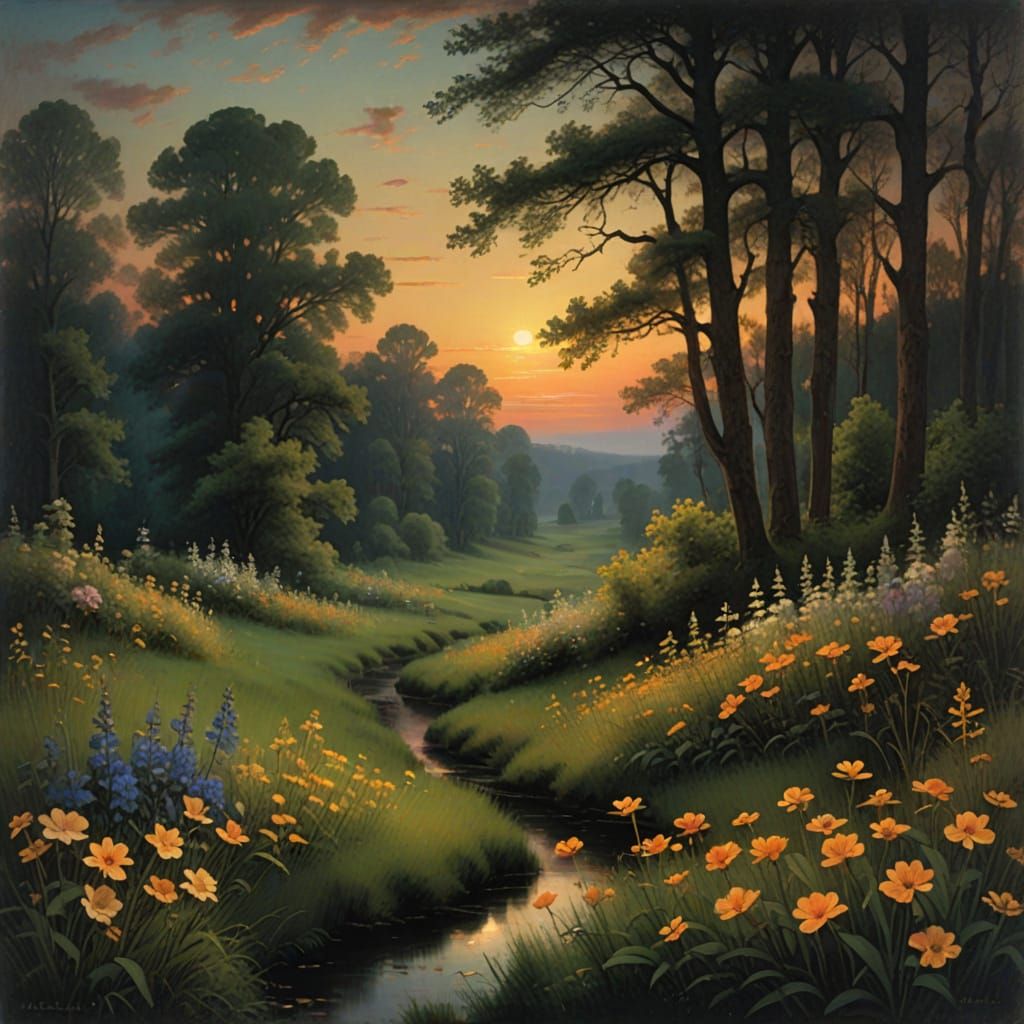 Whispers of Twilight in an Enchanted Forest