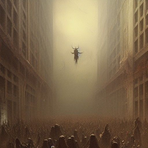 Horror Ant and Bee Hive Mind Dystopia