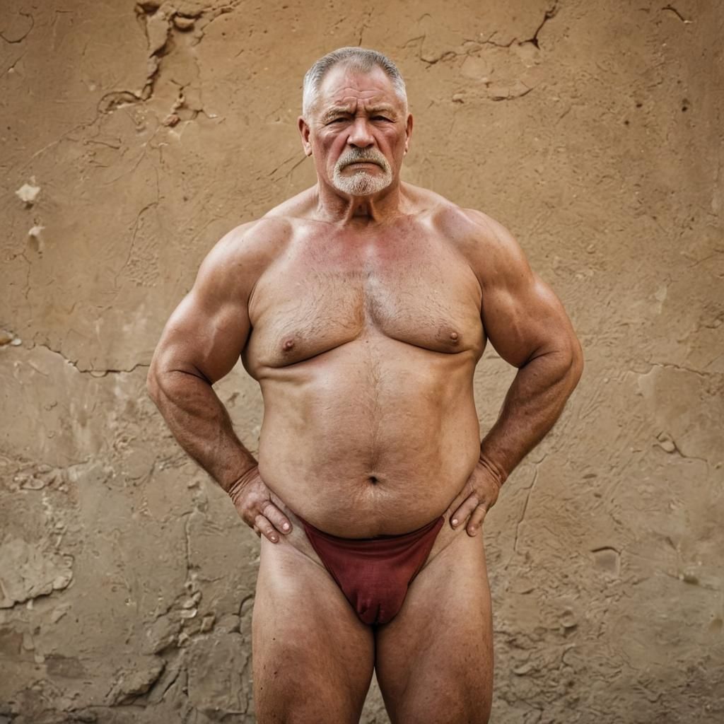 Golden Hour: A Wrestler's Defiant Pose