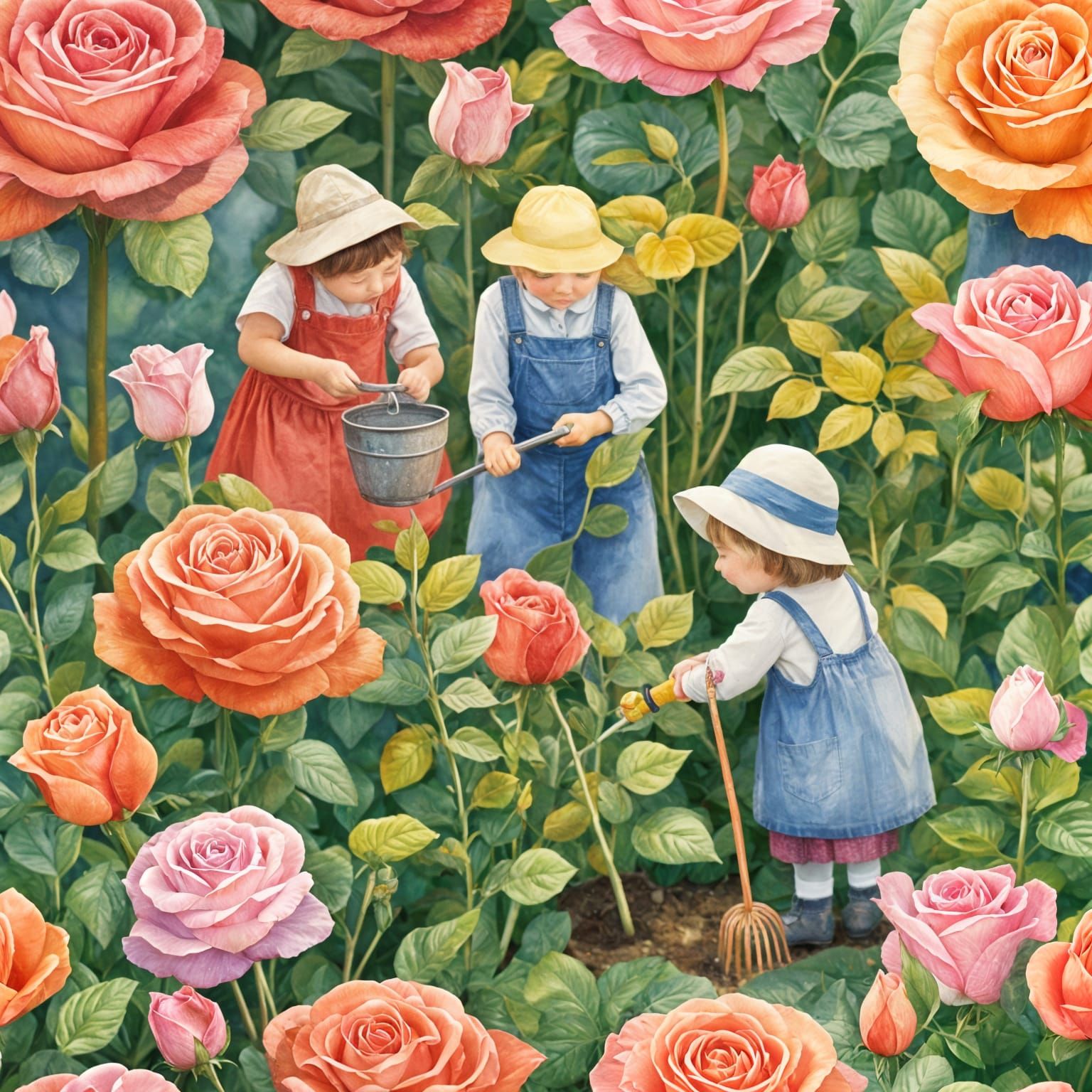 Little gardeners grow ..