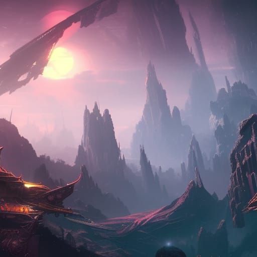 Fantastical Sci-Fi Concept Art in 8k Resolution