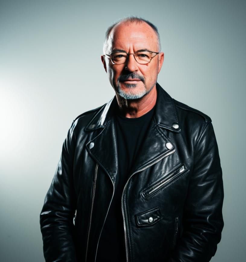 Geeky Artist Portrait with Polaroid Camera