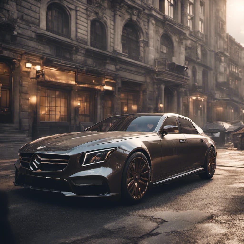 Luxury Cars with Bodyguards in 3D Cinematic Style
