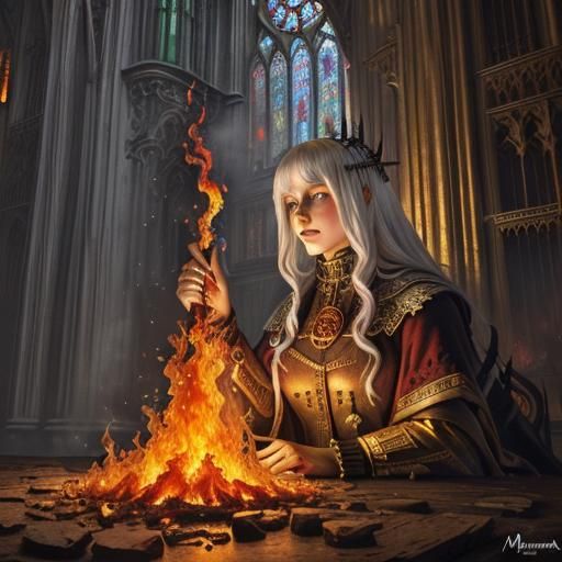 Great Fire of London: Surrealist Gothic Cathedral Destructio...