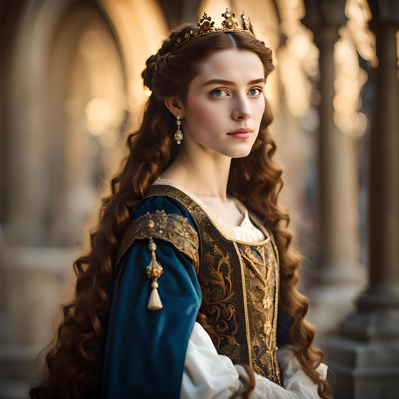 Queen Isabel of Castille: Renaissance Portrait