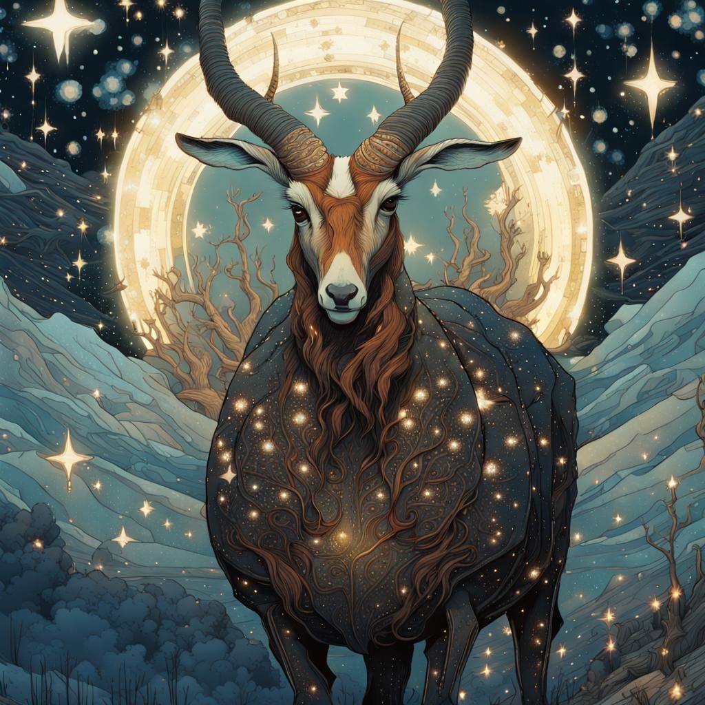 A starry night antelope