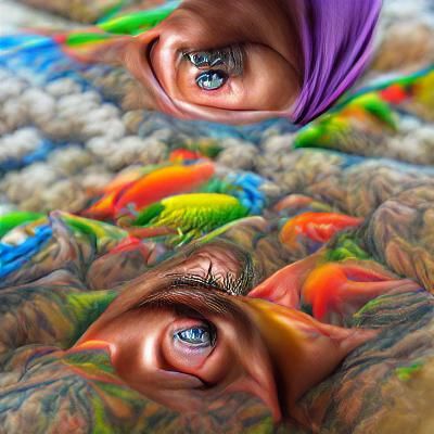 Giant Eyes Looking Down From the Sky