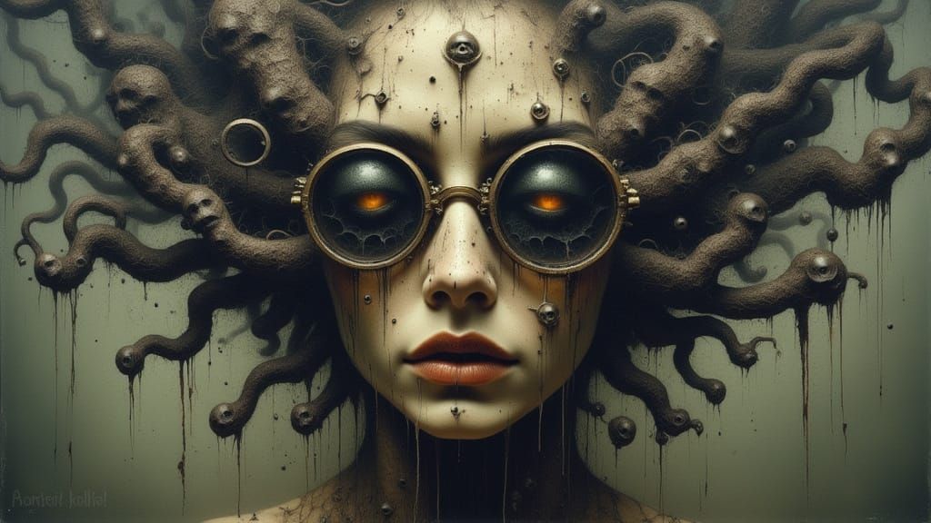 Ethereal Demons Revealed Through Vintage Glasses