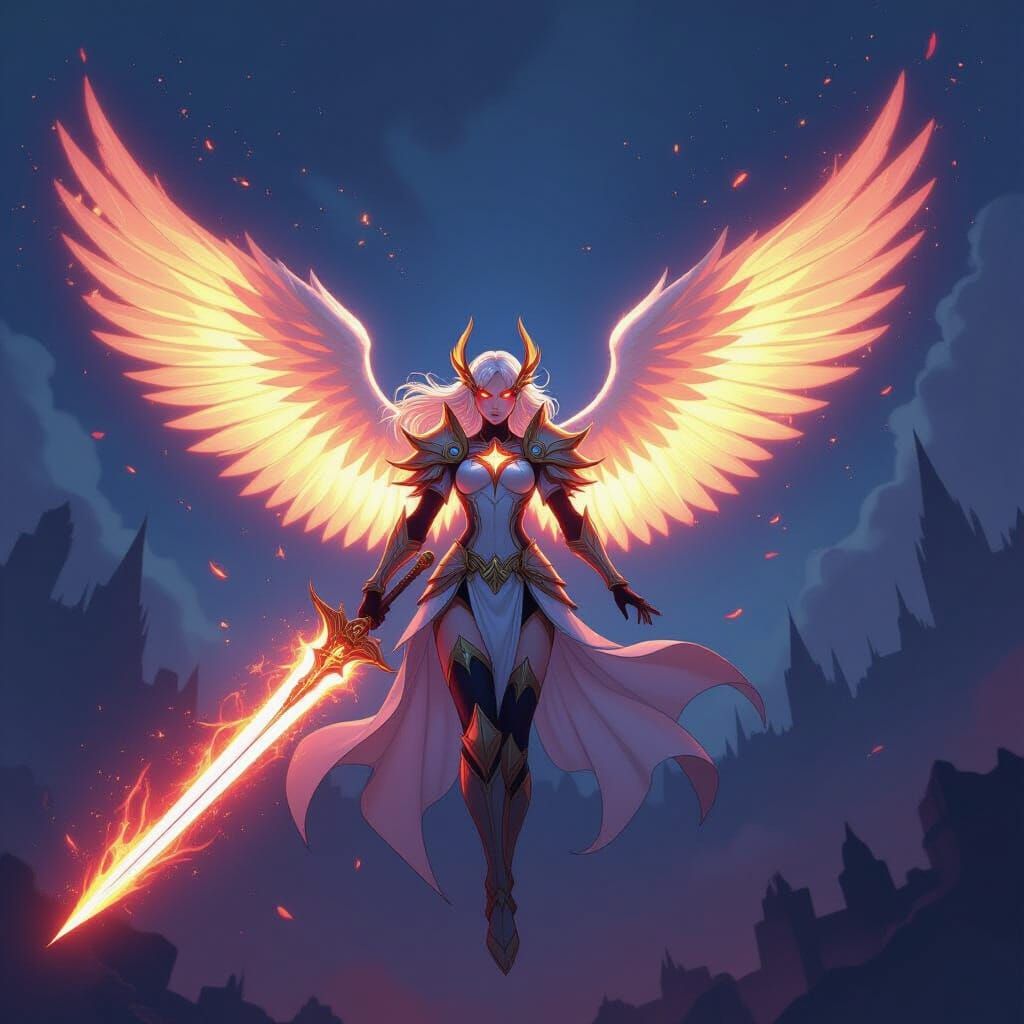 Kayle Descends: Anime-Inspired Celestial Justice