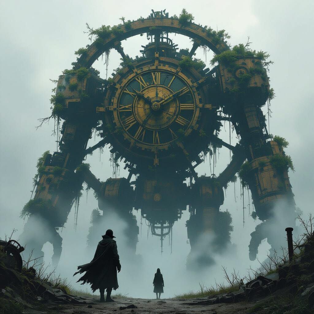 Clockwork Colossus: Jules Verne-Inspired Digital Painting