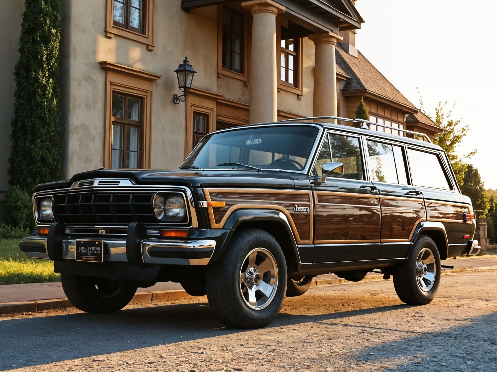 Classic Jeep Wagoneer Woody at English Manor