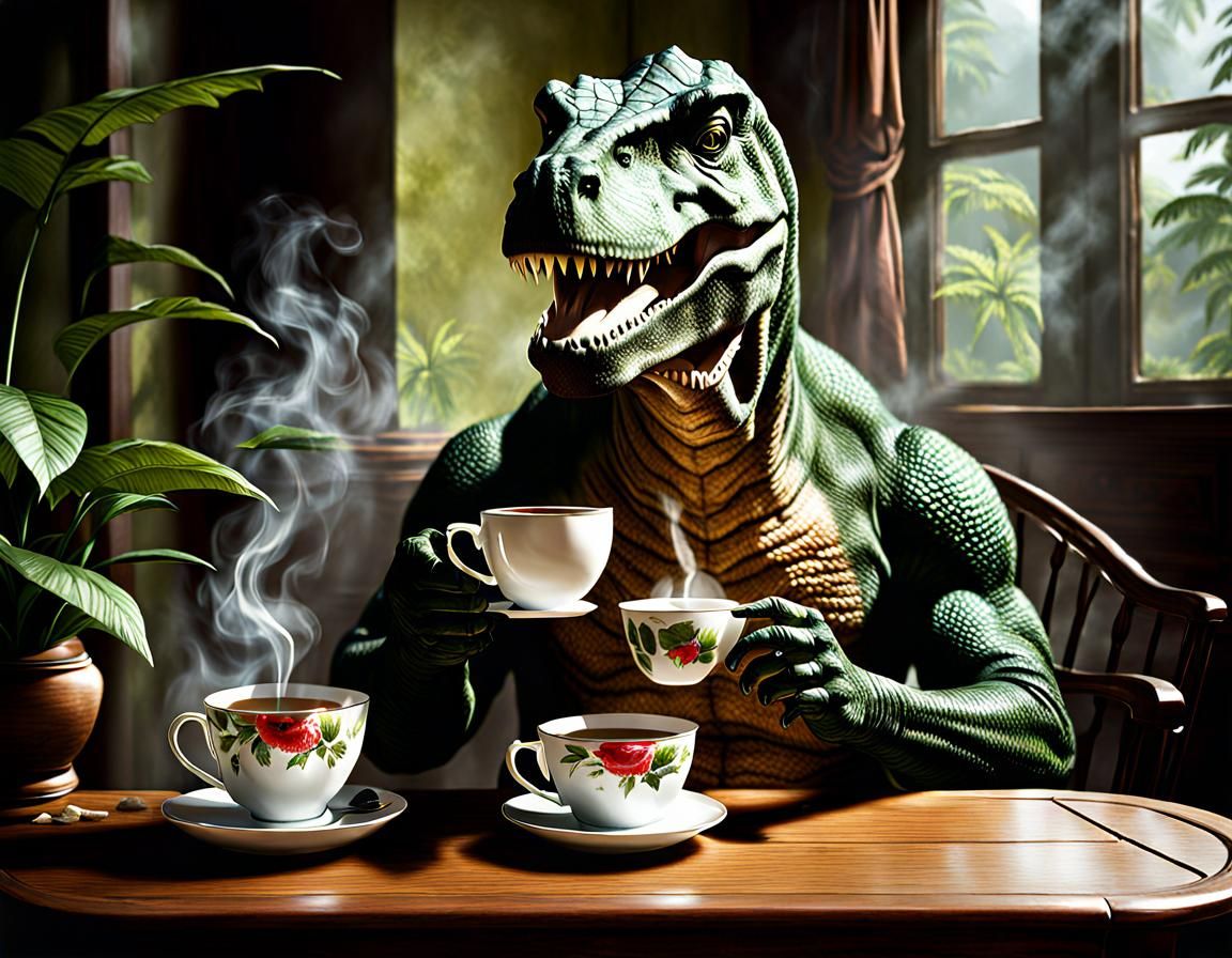 Tea-rannosaurus Rex