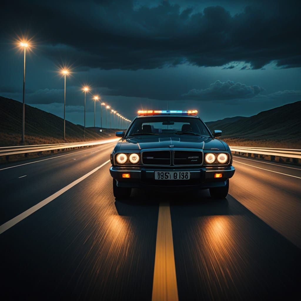 High-Octane Chase Unfolds on Deserted UK Motorway