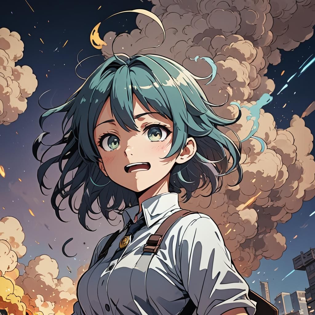 Anime Manga Scan Art by Studio Trigger