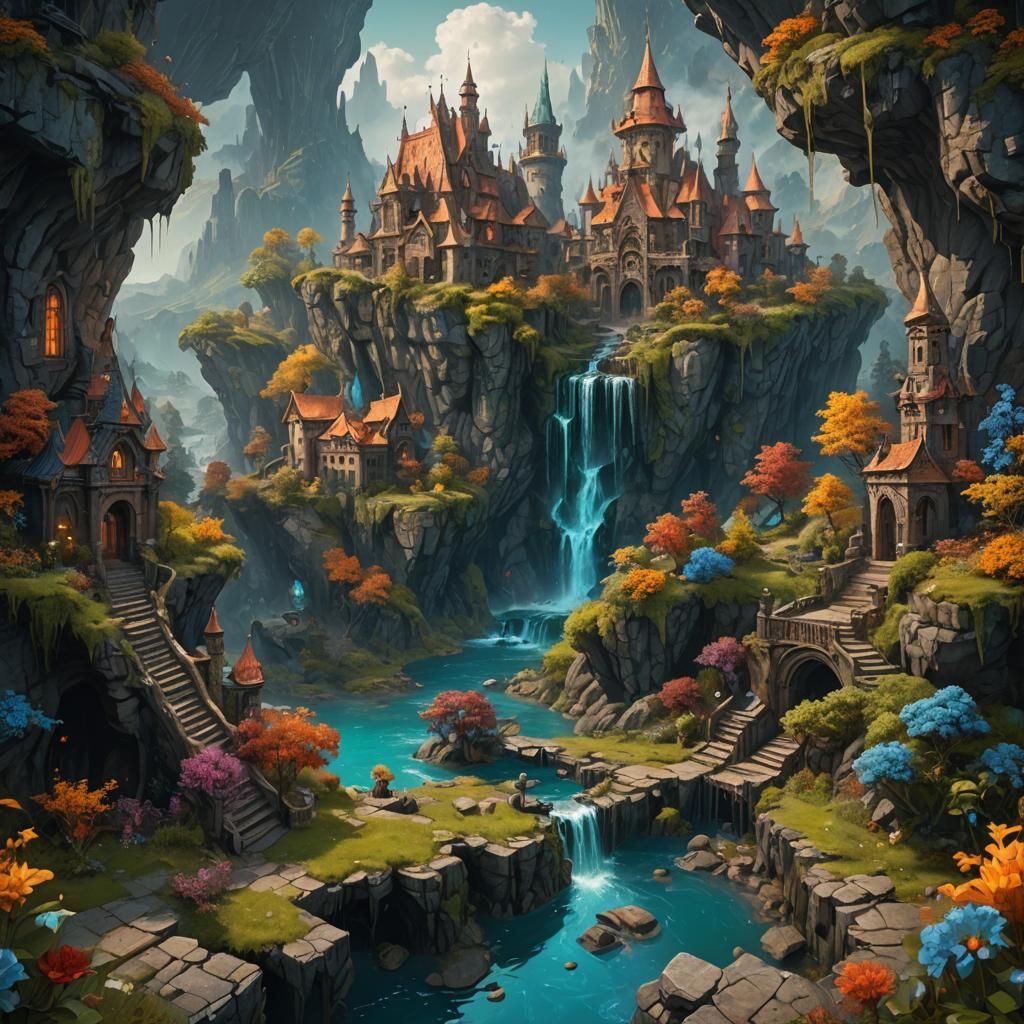 Fantastical Detailed Matte Oil Painting in 8K