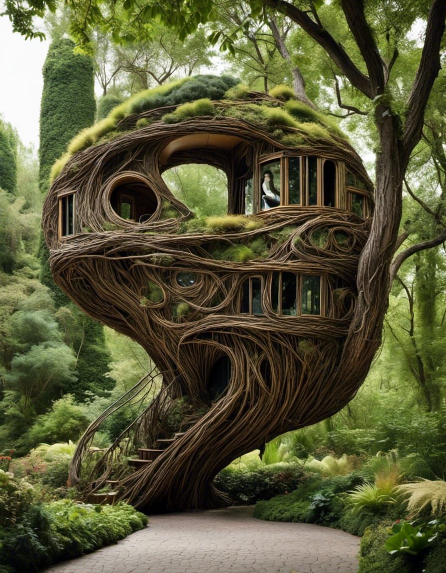 Floating Treehouse Inspired by Environmental Art