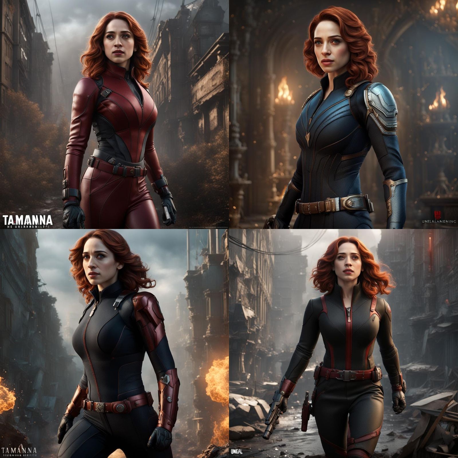 Tamanna Bhatia as Natasha Romanoff: Detailed Matte Painting