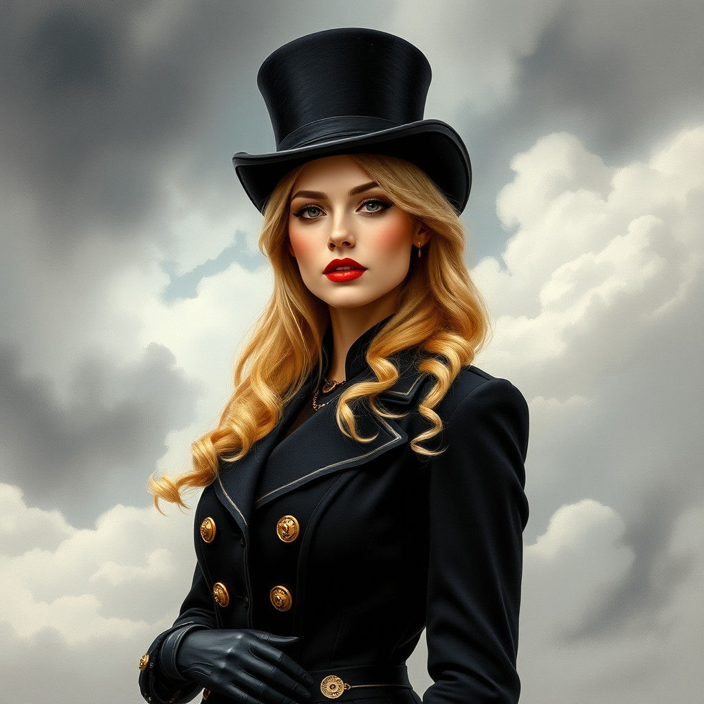 Victorian Style Riding Habit.