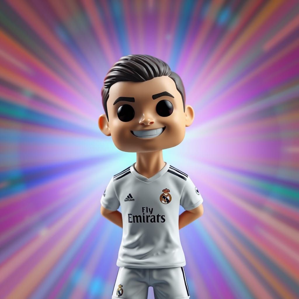 Cristiano Ronaldo as a Pop Culture Icon in a Bright, Cinemat...