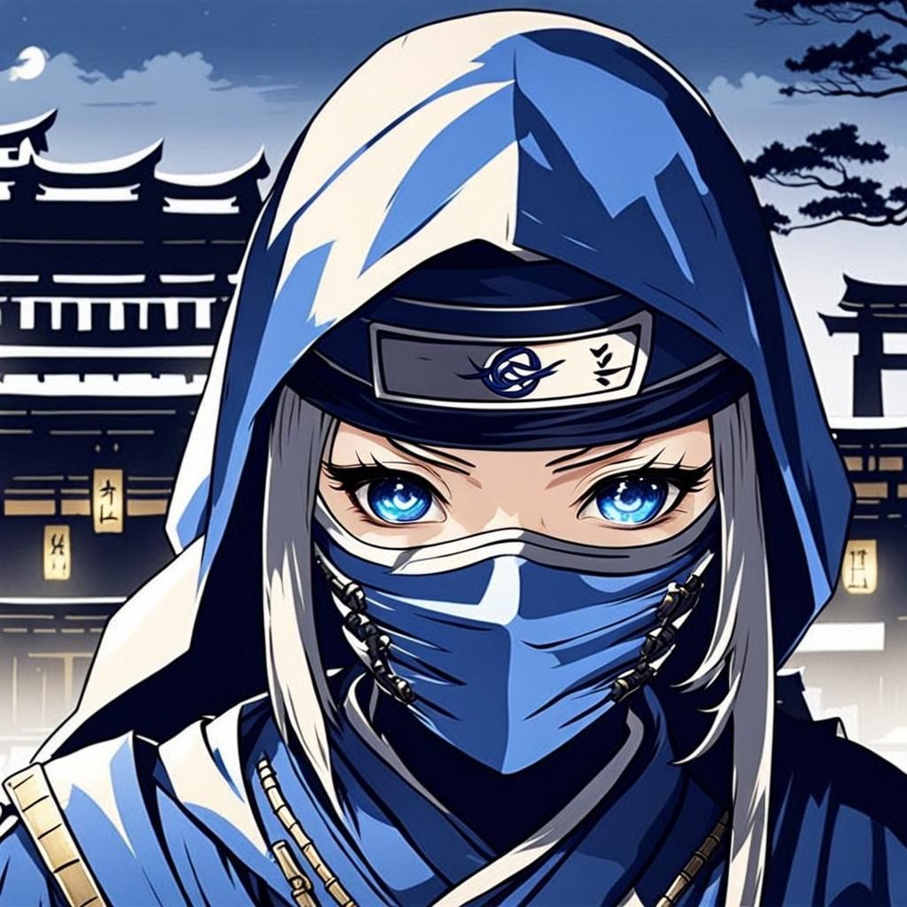 Female Ninja in Feudal Japan, Anime Style