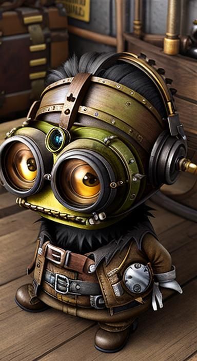 Steampunk Minions with Organic Motherboard Goggles