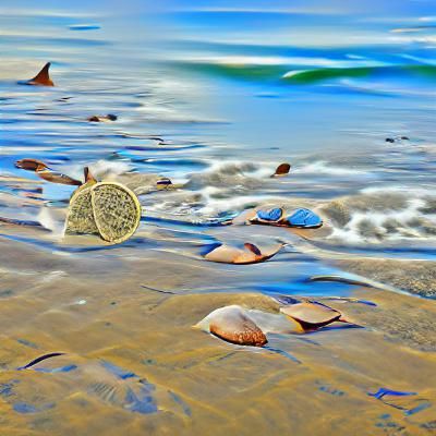 Sand Dollar on Ocean Beach in High Resolution