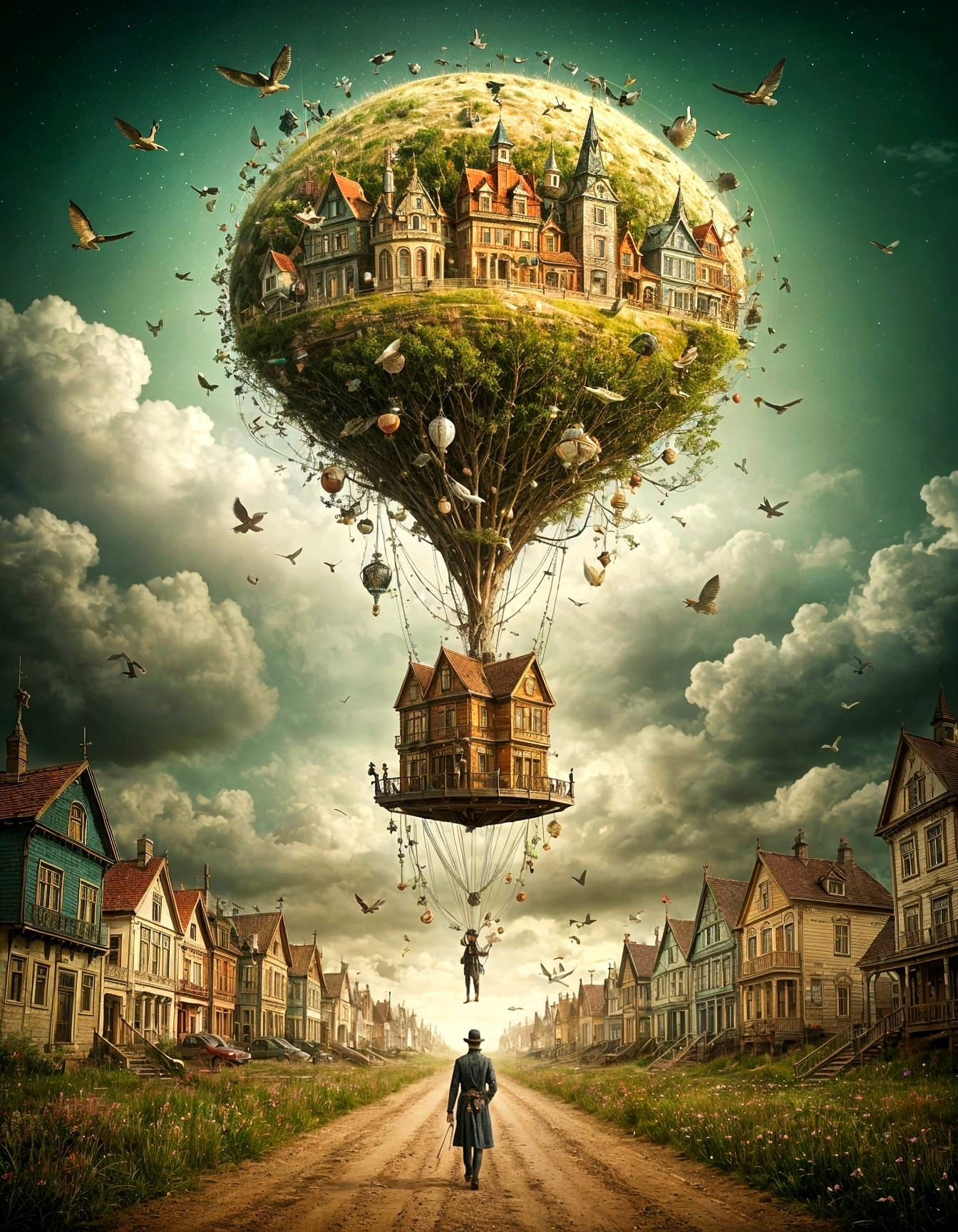 Surreal Fantasy Landscape in Lavish Style